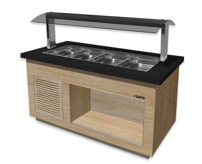 SARO Varm buffet til 4x 1/1 GN, 
model PREMIUM LINE SB-H170 OAK