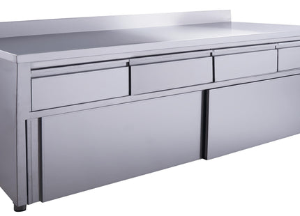 SARO Glidande Dörr skåp - 4 lådor.1800X700mm med uppstånd