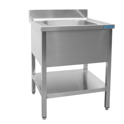 SARO Sink with 1 basin, centred - 700 mm depth, 700mm