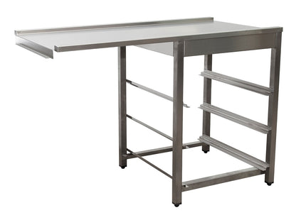 SARO Afvoertafel voor vaatwasser links, 1200mm