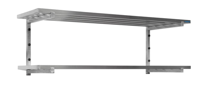 SARO Wall shelves with struts, 2 shelves, 800mm