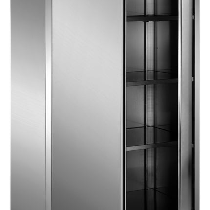 SARO Armoires de rangement en acier inoxydable avec 2 portes battantes 1200x700 AISI 304