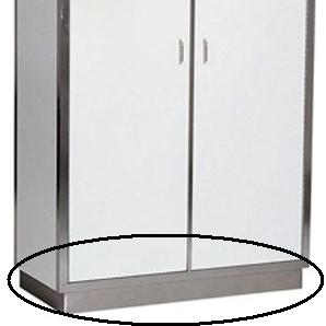 SS PORSELINE CLOSET 1 DOOR 5 LEVELS 680