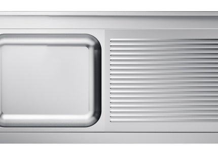 Bordplade med 1 vask - venstre - 700 x 1400 mm