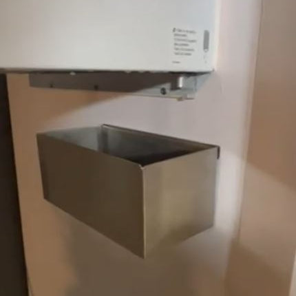 DRIP TRAY FOR WALL-MOUNTED UNIT FULLY WELDED