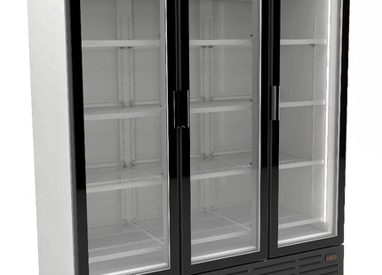 RÉFRIGÉRATEUR 3 PORTES VITRÉES - BLANC 9002