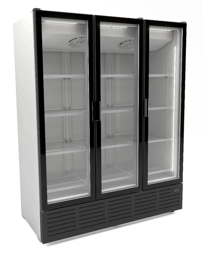 RÉFRIGÉRATEUR 3 PORTES VITRÉES - BLANC 9002