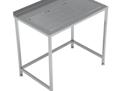 WORKTABLE WITH INTEGRATED DRIP-TRAY 1000X650