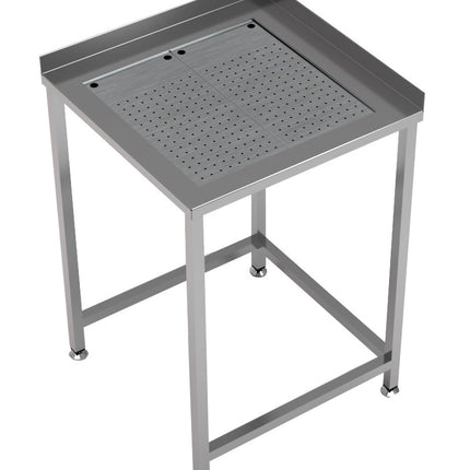 WORKTABLE CORNER WITH INTEGRATED DRIP-TRAY 650X650