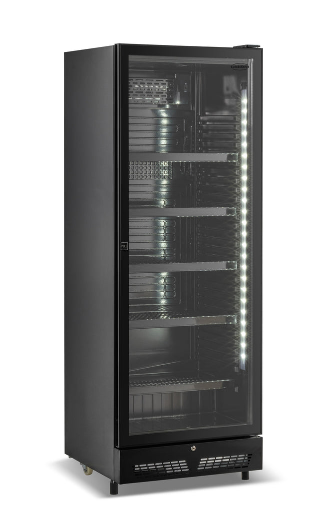 Refrigerator 1 Glass Door Black Sve-450 Bl