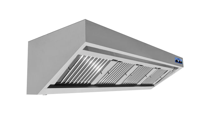 Vægmonteret emhætte komplet med motor – 900 × 1.600 mm