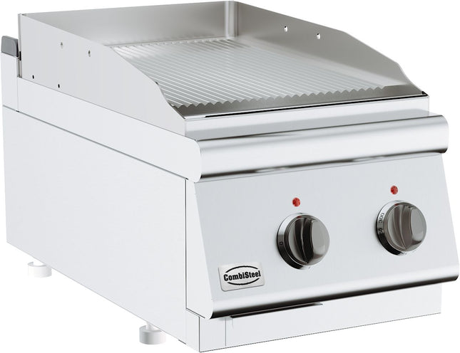 BASIS 700 EL. Bratplatte gerillt