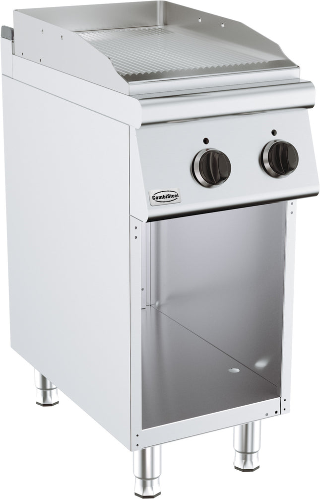 BASIS 700 EL. Bratplatte gerillt