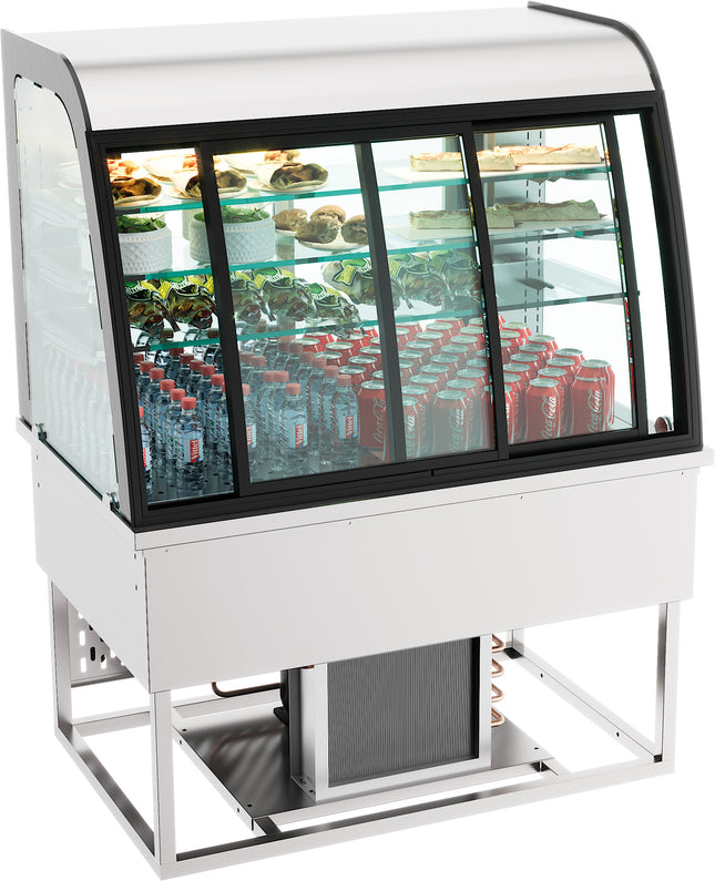 DROP-IN REFRIGERATED DISPLAY 200L SLIDING DOORS