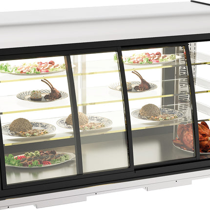 DROP-IN HEATED DISPLAY 155L SLIDING DOORS