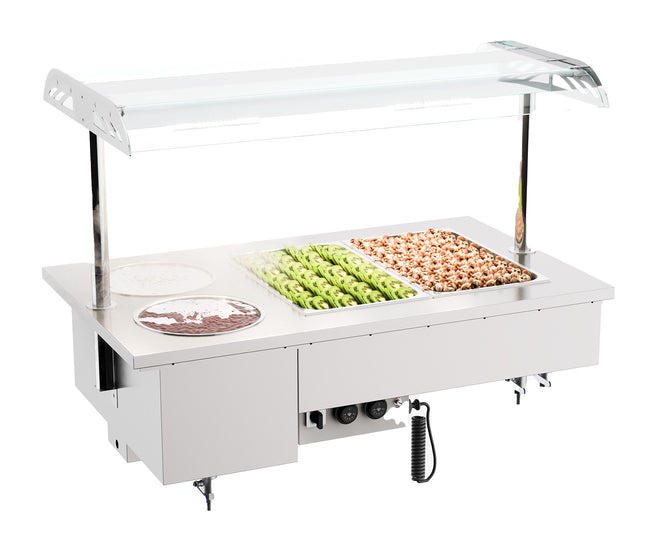 EINBAU-BAIN-MARIE-EINHEIT MIT SCHALEN 2/1