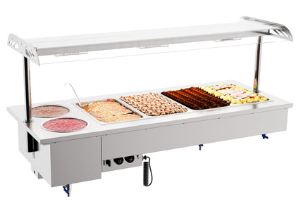 Drop-in Bain-marie-enhet med boller 4/1