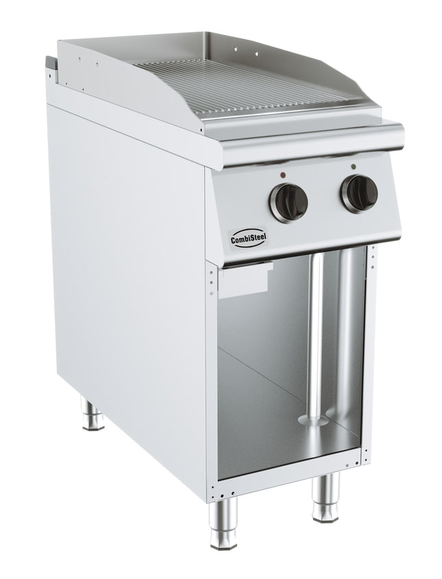 BASIS 900 EL. Bratplatte gerillt