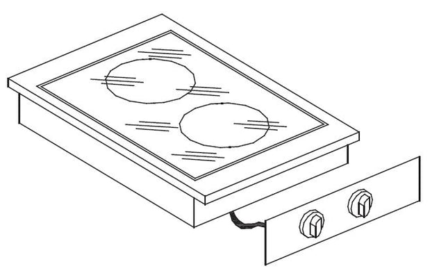CERAMIC RANGE 2 ZONES