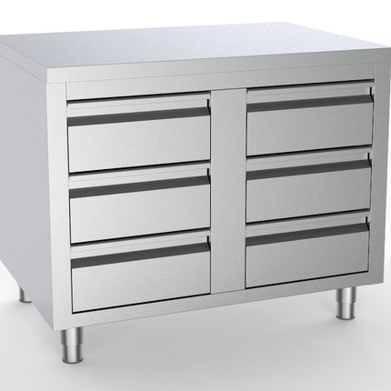 700 WORKTABLE WITH 6 DRAWERS 1000