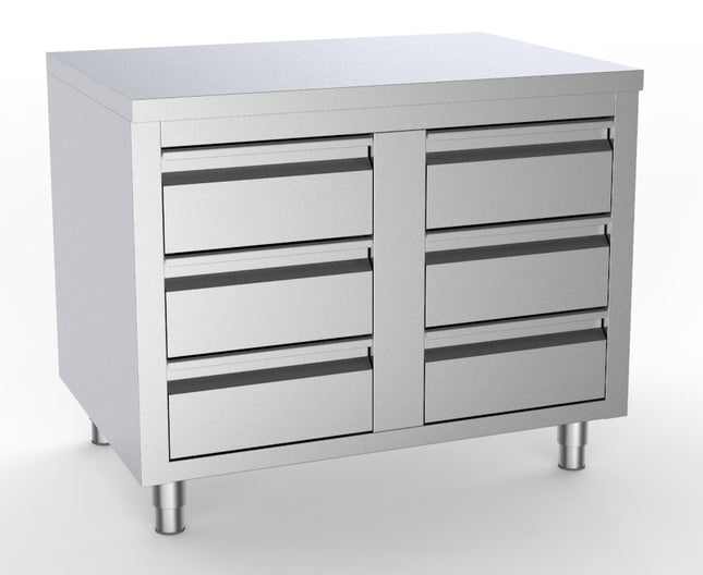 700 WORKTABLE WITH 6 DRAWERS 1000