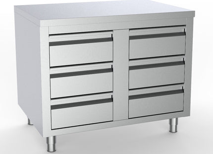 700 WORKTABLE WITH 6 DRAWERS 1000