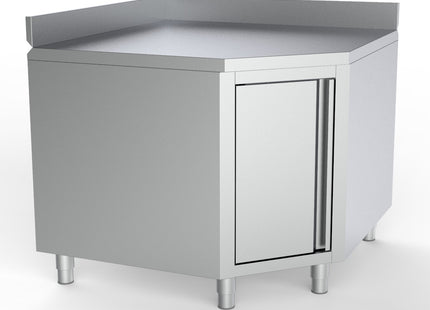 WORKTABLE CORNER WITH DOOR AND UPSTAND 1000/1000 FOR 600MM TABLES
