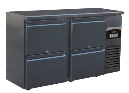 BARCOOLER BLACK 4 DRAWERS