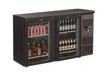 Backbar SORT 2 GLASDØRER