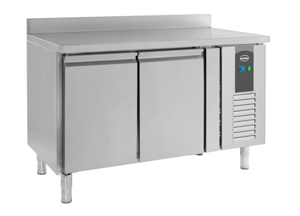 Kølebord - 2 låger - Opstand - Mål: 1360 x 700 x 850 mm