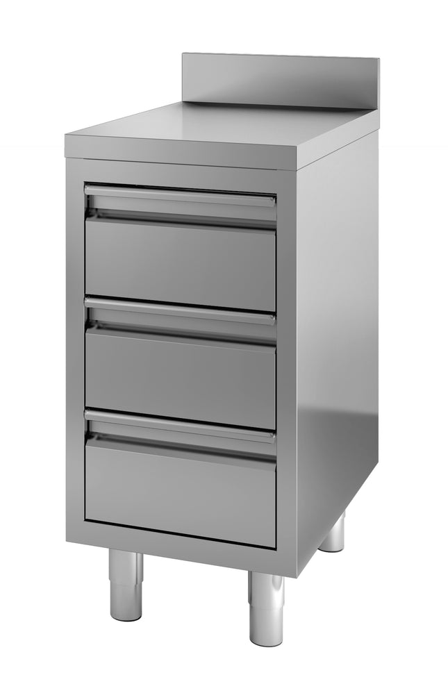 700 WORKTABLE WITH DRAWERS UPSTAND 400