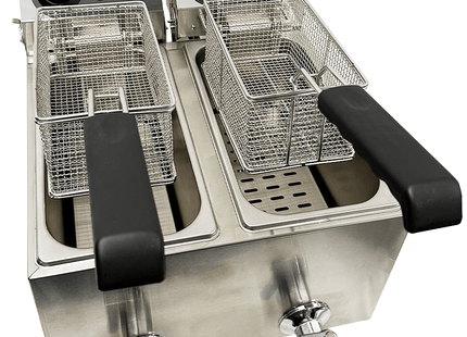 ELECTRIC COUNTER FRYER 2X4 L