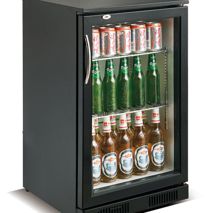 BACKBAR COOLER BLACK 1 DOOR