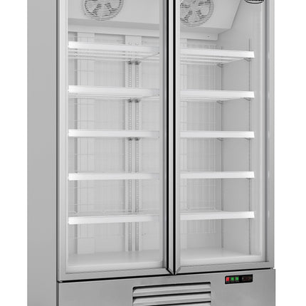 MRAZNIČKA 2 SKLENĚNÁ DVÍŘKA JDE-1000F