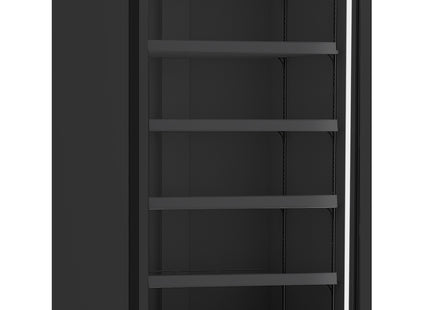 KYLSKÅP 1 GLAS Dörr SVART JDE-600R BL