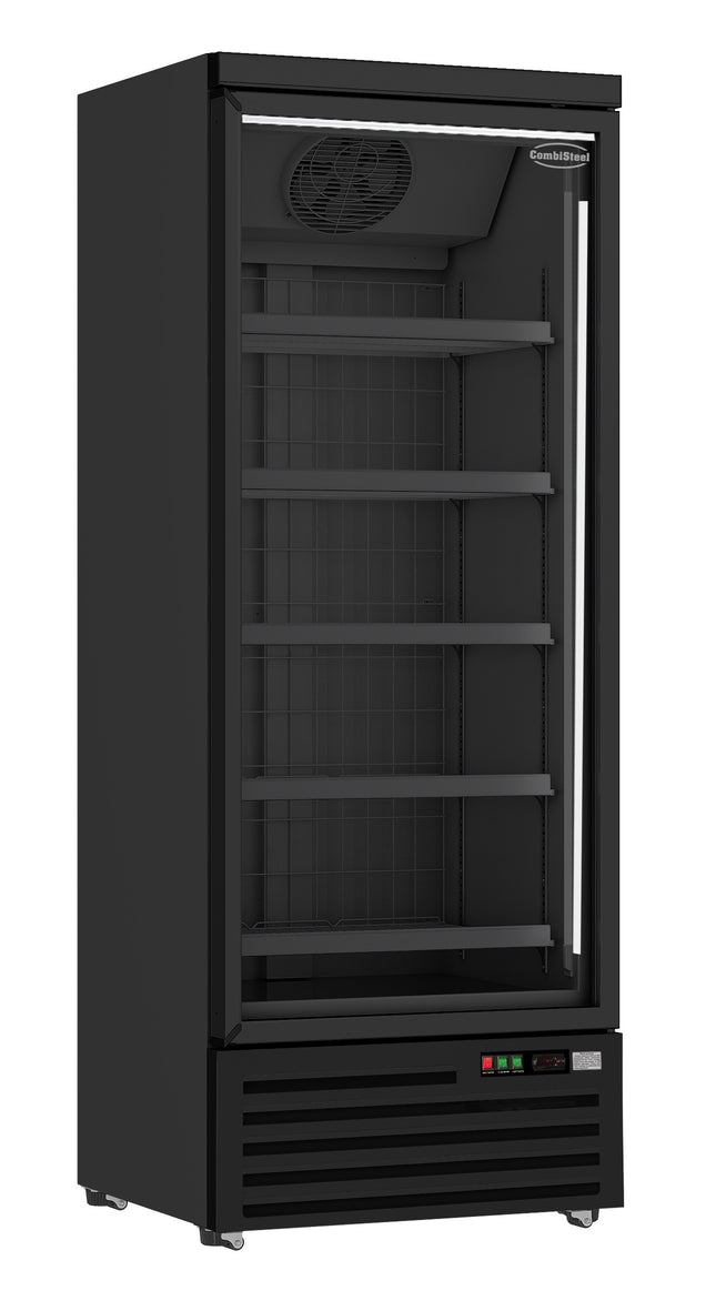 GEFRIERSCHRANK 1 GLASTÜR SCHWARZ JDE-600F BL