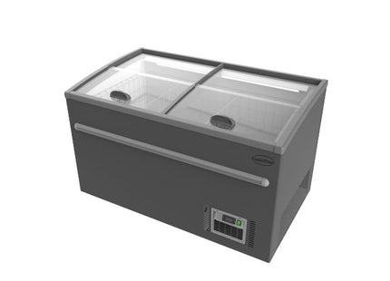 SUPERMARKET CHEST FREEZER GREY 1450 AUTOMATIC DEFROST