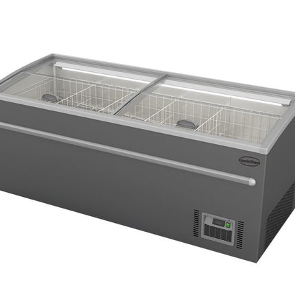 SUPERMARKET CHEST FREEZER GREY 2100 AUTOMATIC DEFROST