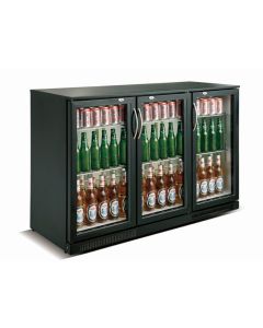 BACKBAR COOLER BLACK 3 DOORS