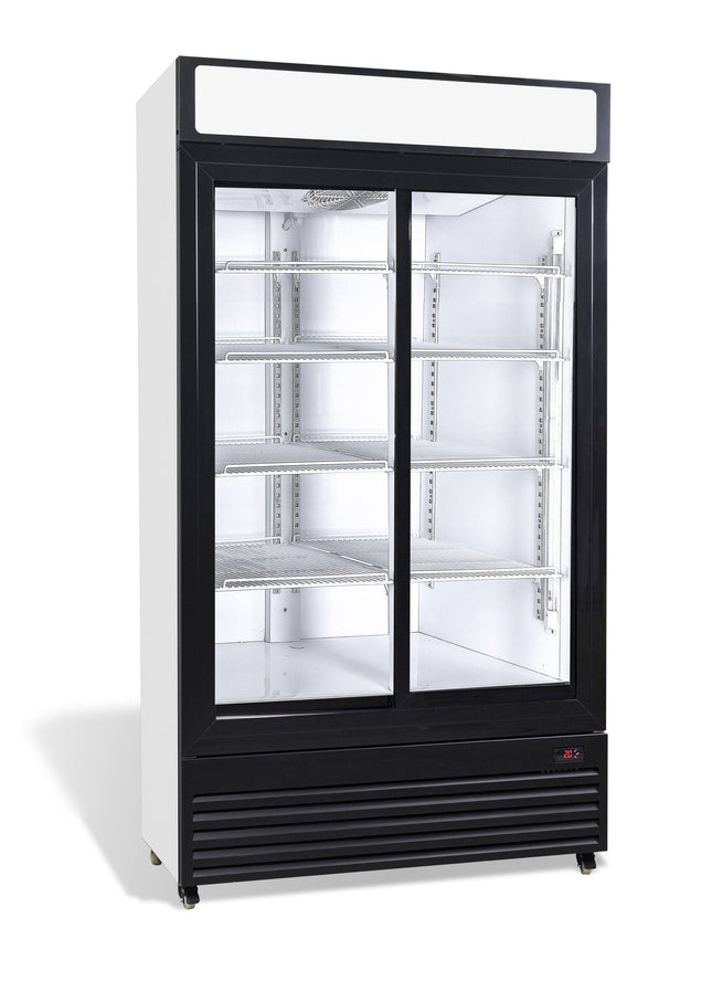 KÜHLSCHRANK MIT GLASSCHIEBETÜREN BEZ-750 SL