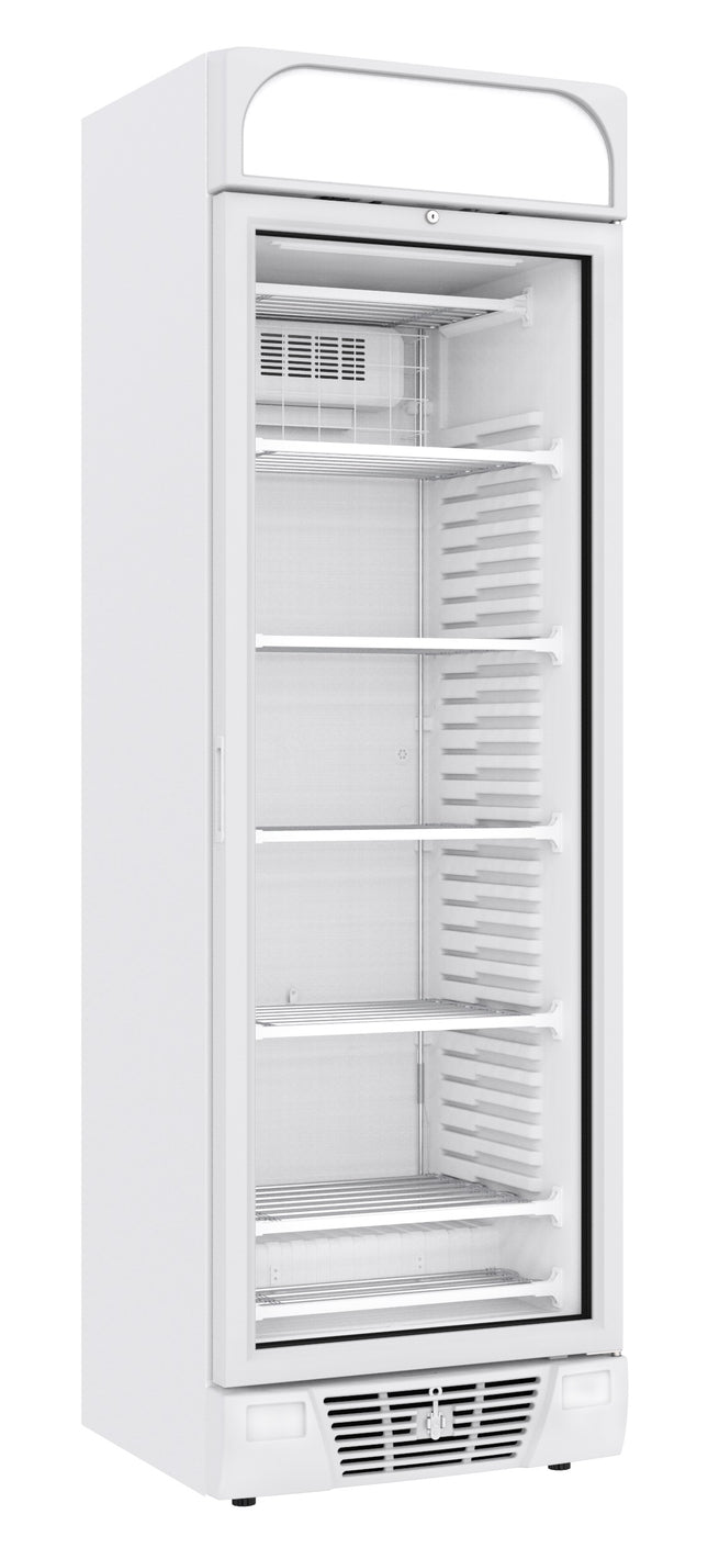 GEFRIERSCHRANK 1 GLASTÜR 382L