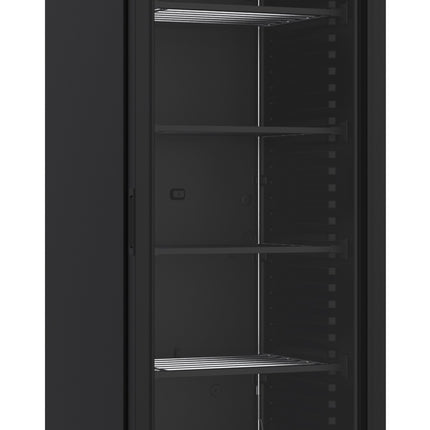 FREEZER 1 GLASS DOOR BLACK 382L
