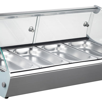 Vitrine chauffante 4 1/3GN
