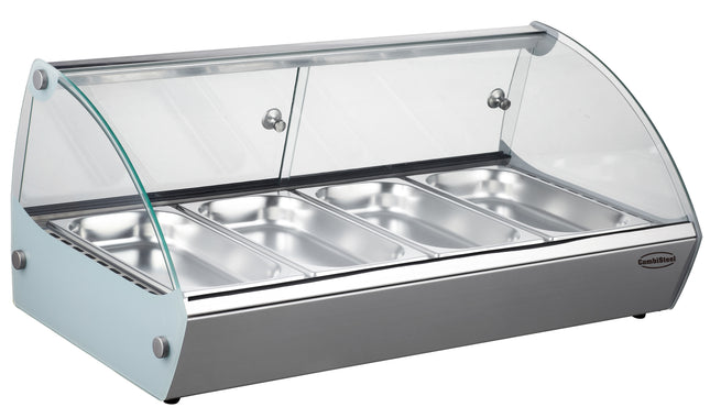 Vitrine chauffante 4 1/3GN