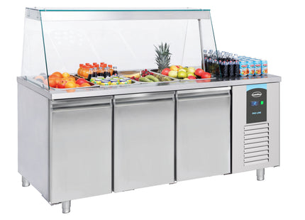 SALADETTE 3 DOORS 4x 1/1GN CONTAINER