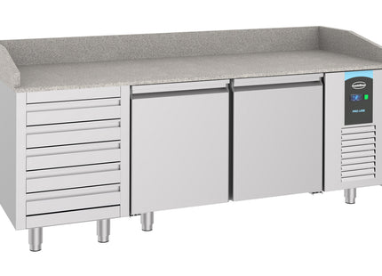PIZZA COUNTER 2 DOORS 5 DRAWERS