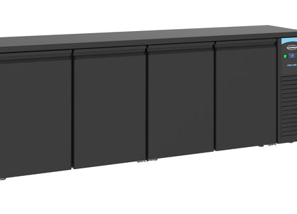 Barcooler sort 4 døre
