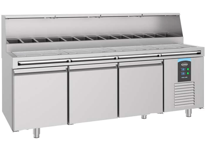 PIZZA COUNTER 3 DOORS 13x 1/3GN CONTAINER