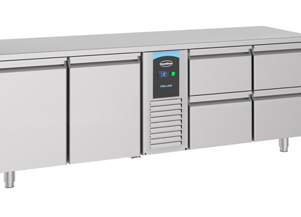 700 KOELKAST 2 DEUREN EN 4 LADEN MONOBLOCK ENERGY LINE