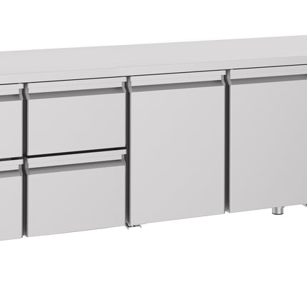 700 REFRIGERATED COUNTER 2 DOORS 4 DRAWERS ENERGY LINE